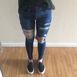 Ripped American eagle jeans